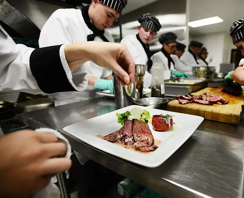Culinary students and faculty at FVCC
